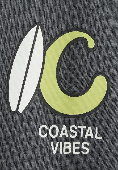 MANGO - T-shirt Coastal - Dark Grey