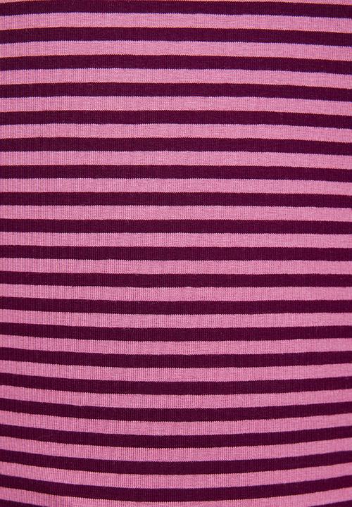 Cotton On - Blair Batwing Long Sleeve - Madi Stripe Blackberry Belle/Pink Berry