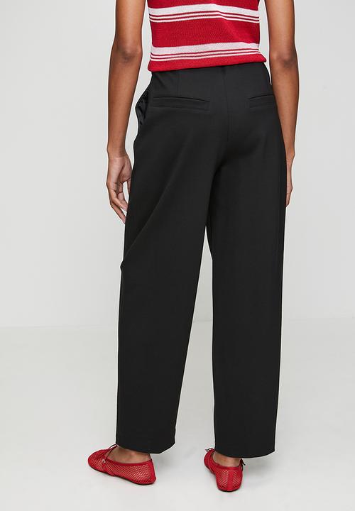 Me&B - Barrel Ponti Pants - Black