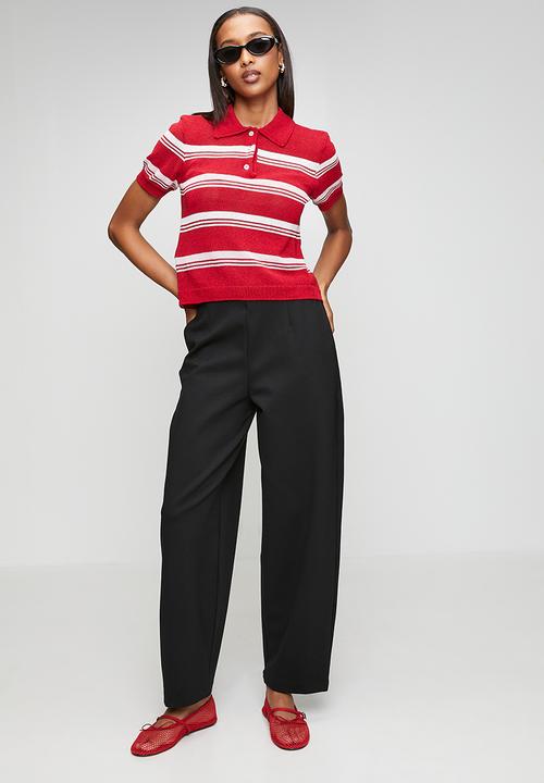 Me&B - Barrel Ponti Pants - Black
