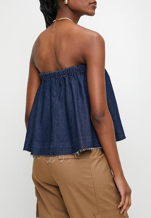 Superbalist - Denim bandeaux - dark blue