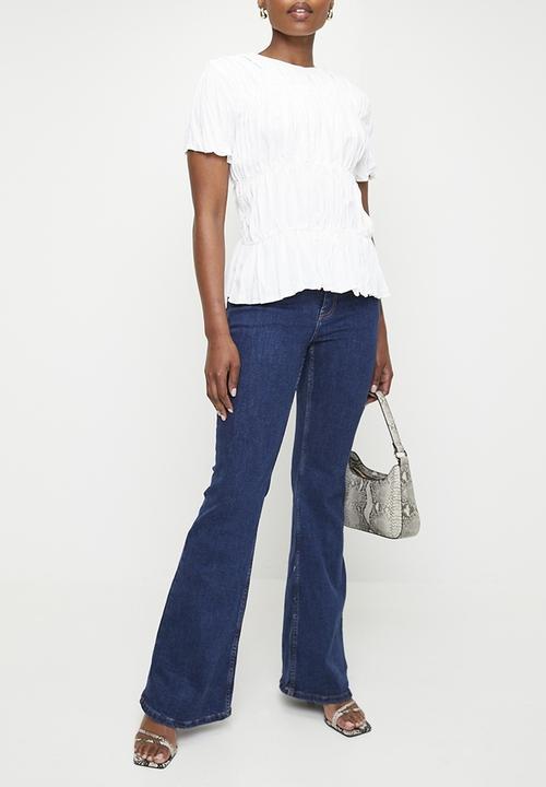 edit - Crushed blouse - white