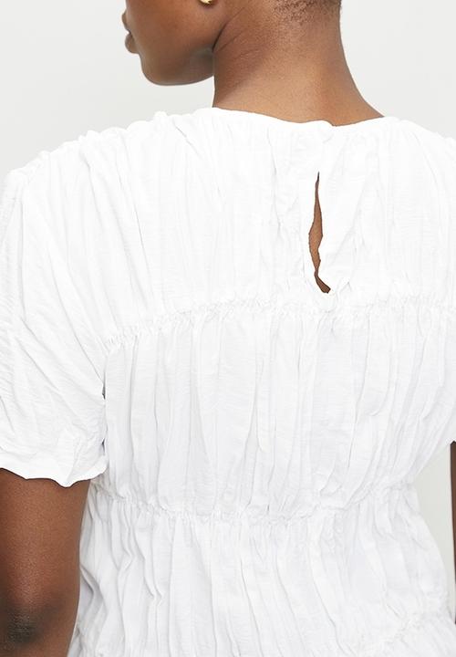 edit - Crushed blouse - white