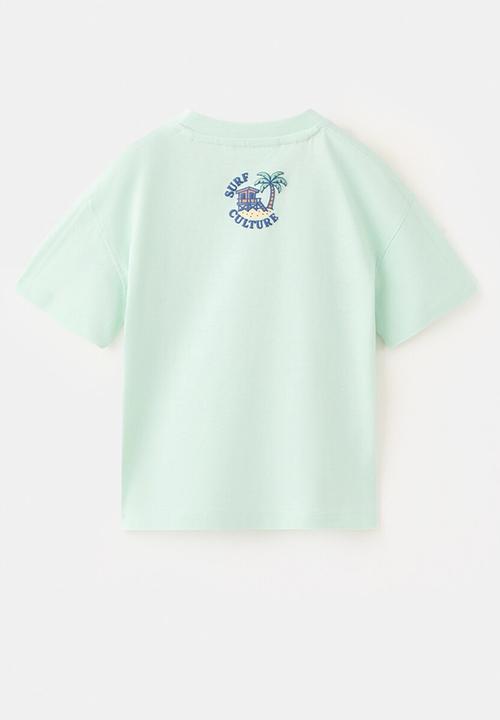 MANGO - T-shirt Seal - Turquoise - Aqua