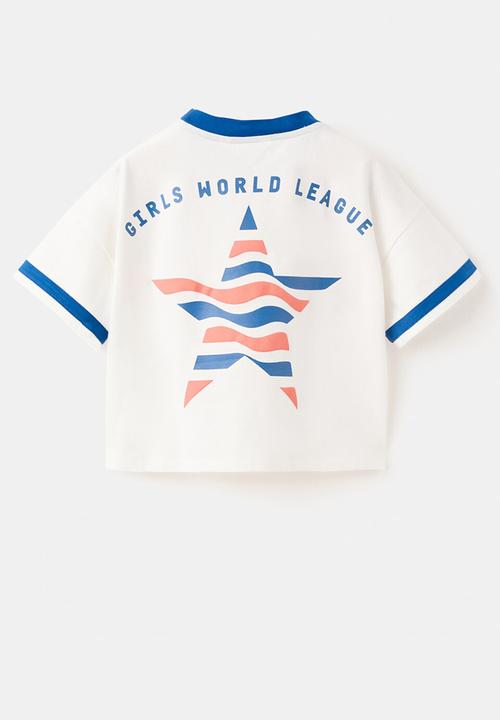 MANGO - T-Shirt England - Natural White