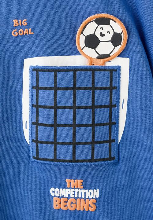 MANGO - T-Shirt Ball - Medium Blue