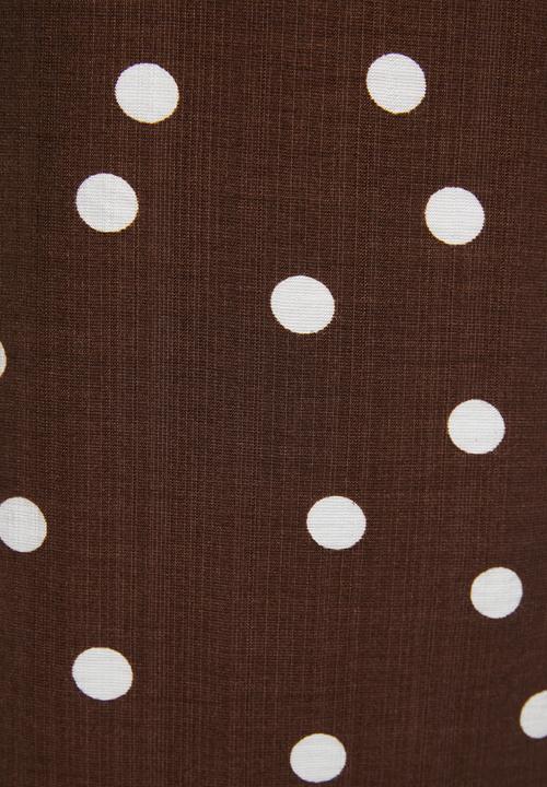 New Look - Jessie spot goya wl trouser - brown