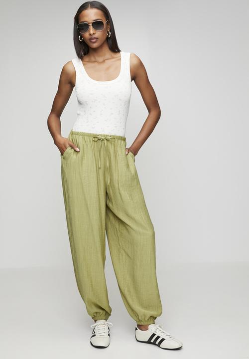 New Look - Kendall crinkle balloon trouser - khaki