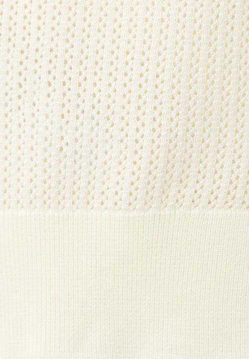 MANGO - Poloshirt Pointele - Off white