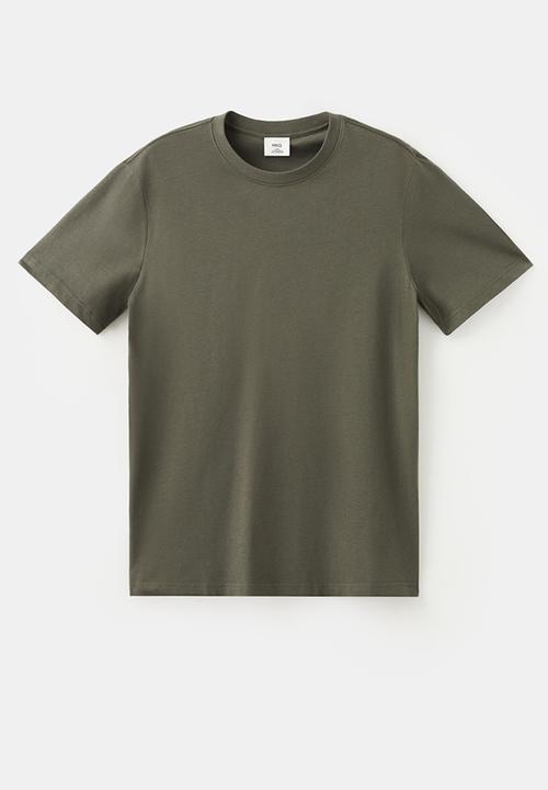 MANGO - T-Shirt Cherlo - Dark Green