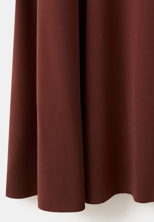 MANGO - Dress buni - burnt orange