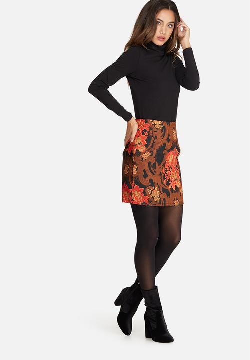 Missguided - Jacquard mini skirt
