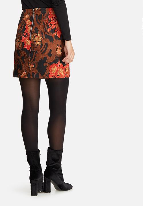 Missguided - Jacquard mini skirt