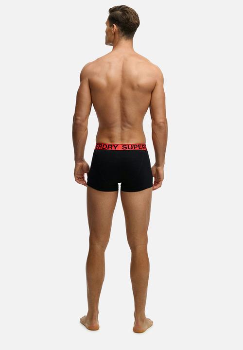 Superdry. - Trunk Triple Pack - Black/Orange