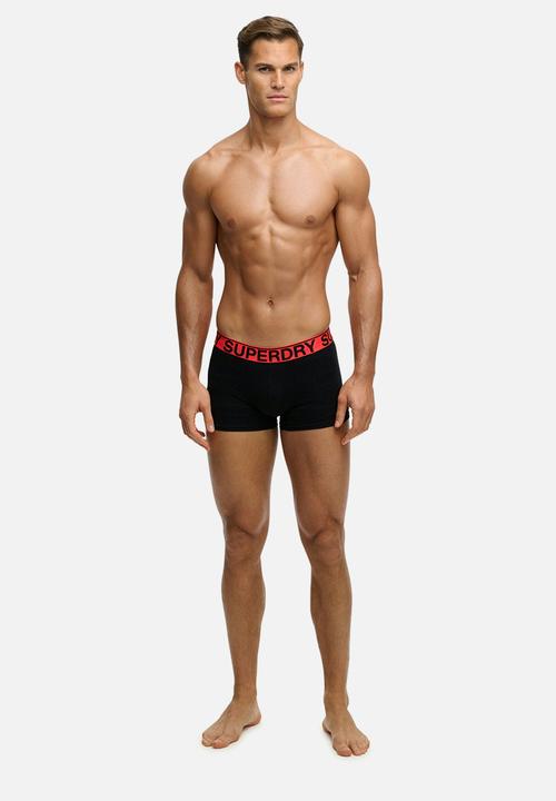Superdry. - Trunk Triple Pack - Black/Orange