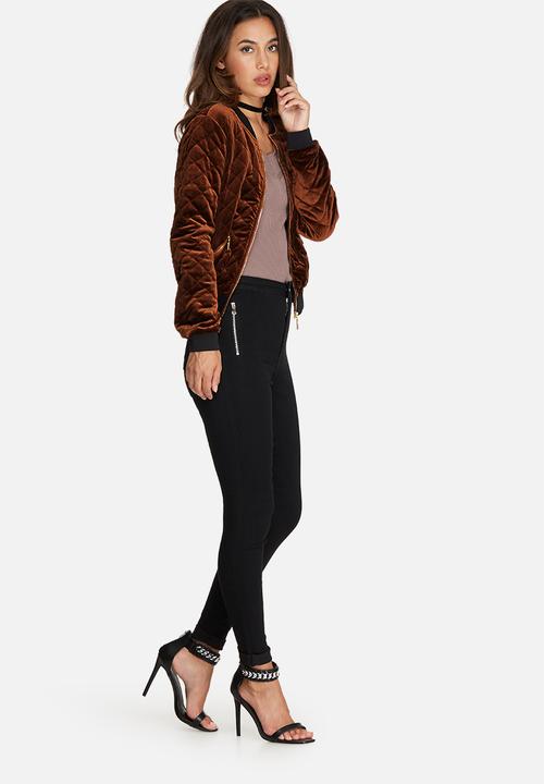 Missguided - Quilted bomber jacket