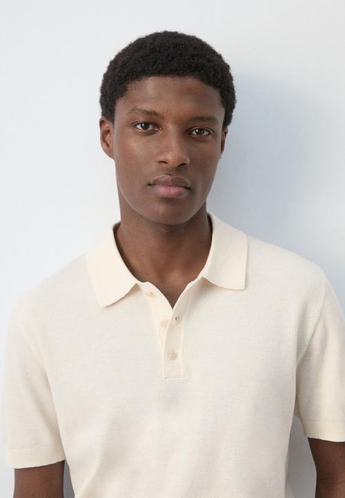 MANGO - Poloshirt Andrew - Light Beige