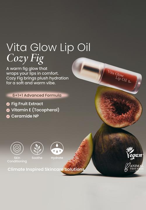 AXIS-Y - Vita Glow Lip Oil - Cozy fig