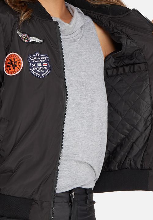 Missguided - Badge bomber jacket