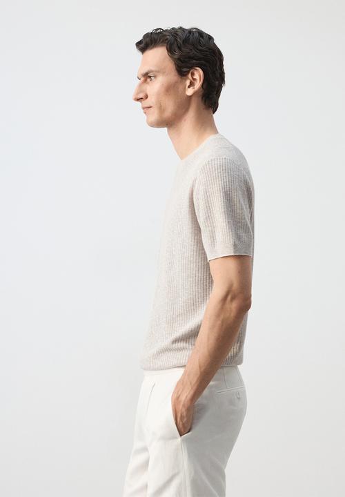 MANGO - T-Shirt Flew - Sand