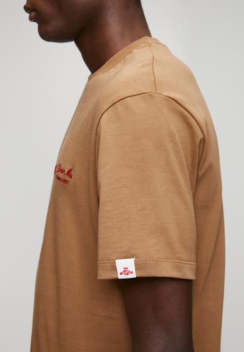 Replay - Jersey T-shirt with embroidery - brandy