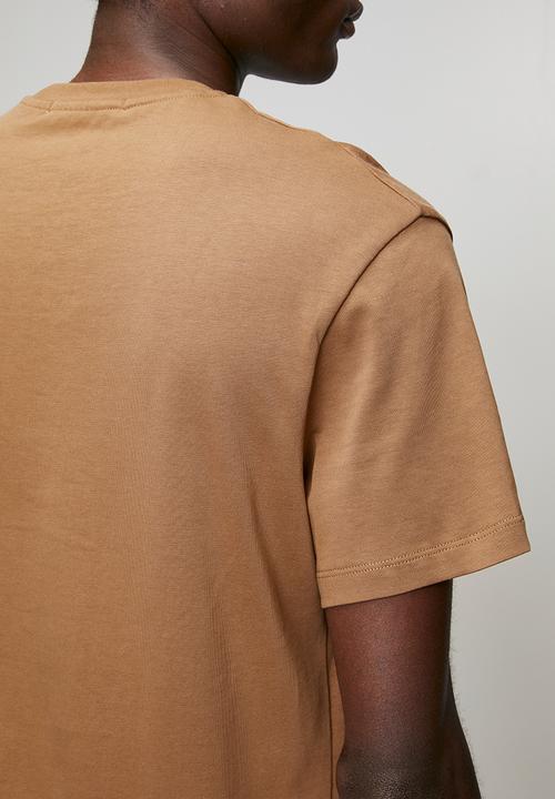 Replay - Jersey T-shirt with embroidery - brandy
