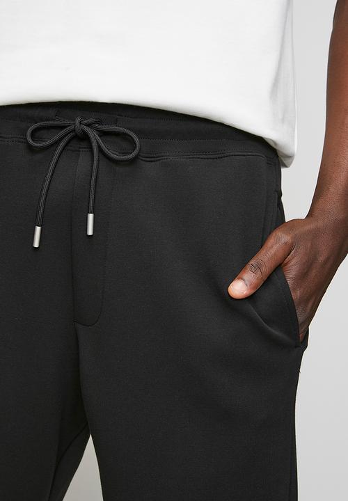 Replay - Regular fit tech fleece joggers - black