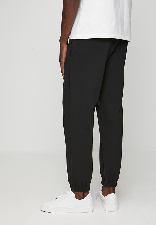 Replay - Regular fit tech fleece joggers - black