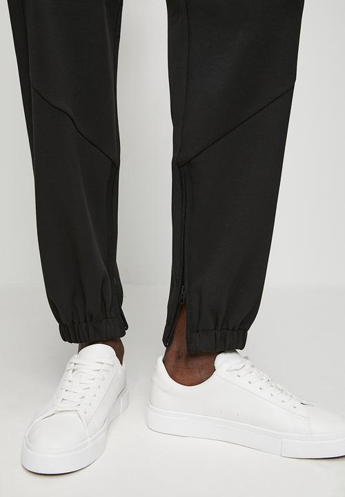 Replay - Regular fit tech fleece joggers - black