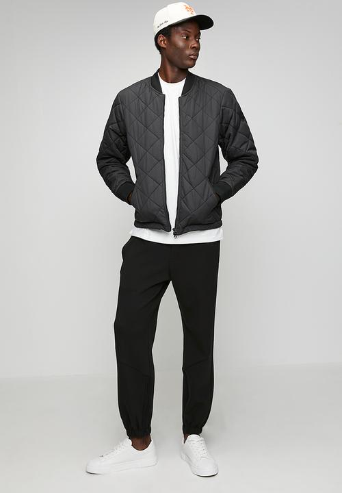 Replay - Regular fit quilted jacket - black