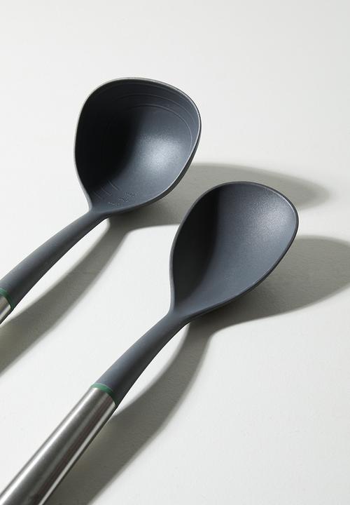 Excellent Houseware - Kitchen utensil set of 4 - charcoal