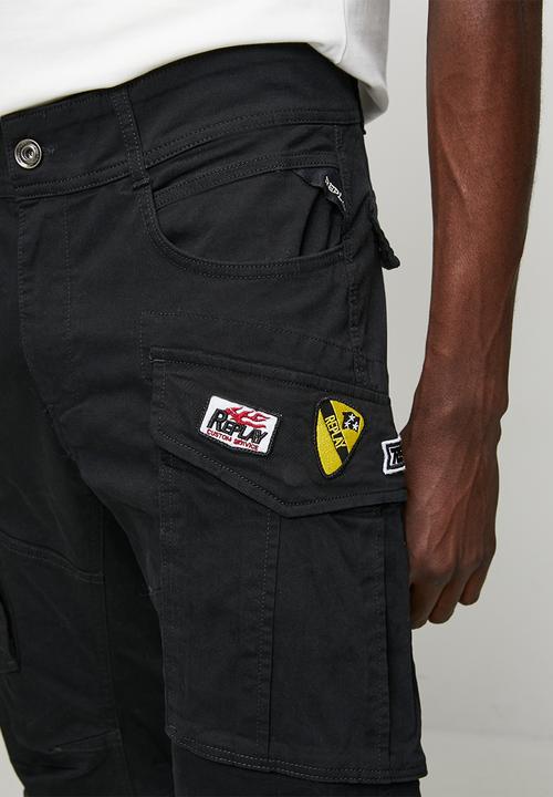 Replay - Joe Cargo Trousers - Black