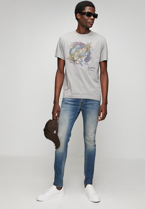 Replay - Hyperflex Stretch Anbass Slim-Fit Jeans - Medium Blue