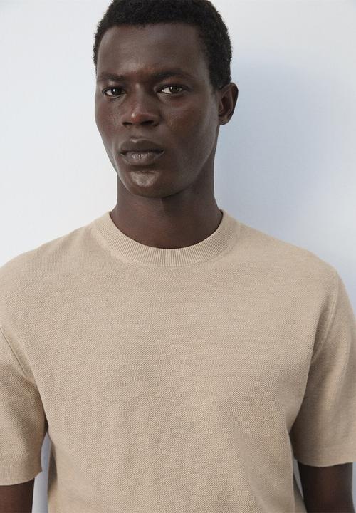 MANGO - T-Shirt Andrew - Beige