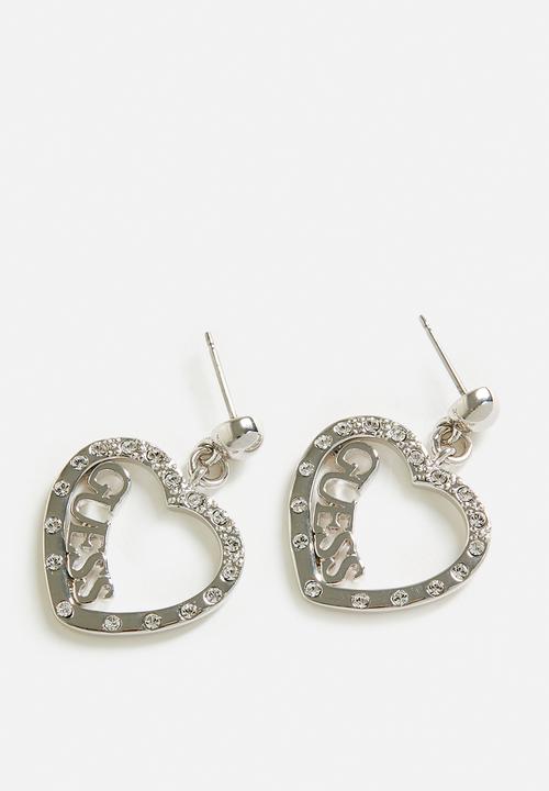 GUESS - Love Affair E-Sparkle Guess Lng Hrt M/Day Set - Silver