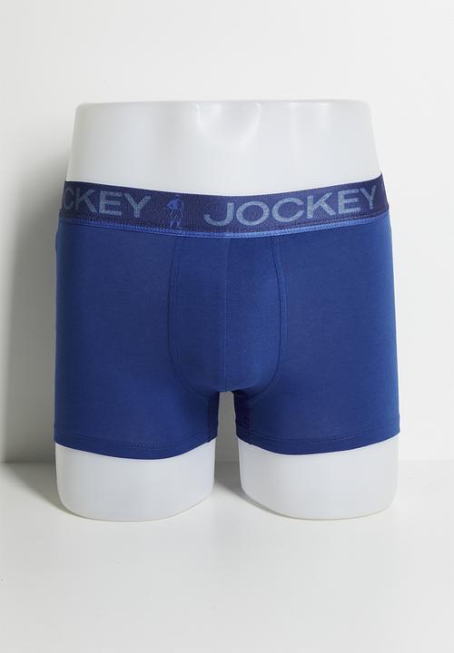 Jockey - 2 Pack Jockey Short Trunk Fancy - Nebula Blue/Navy Print