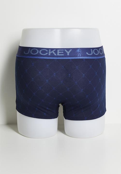 Jockey - 2 Pack Jockey Short Trunk Fancy - Nebula Blue/Navy Print