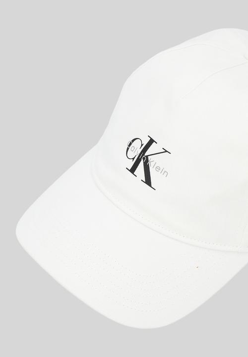 Calvin Klein - Monologo printed baseball cap - bright white