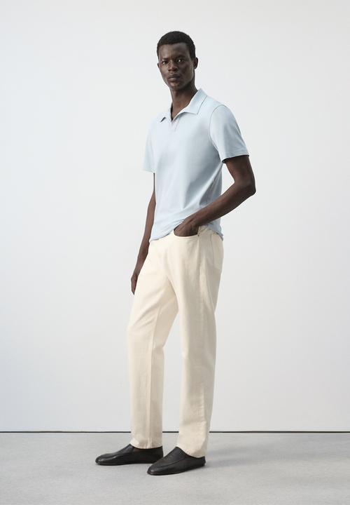 MANGO - Poloshirt Taga - Sky Blue