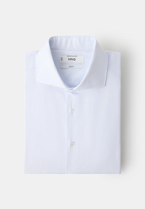 MANGO - Shirt Cadaques - Sky-Blue