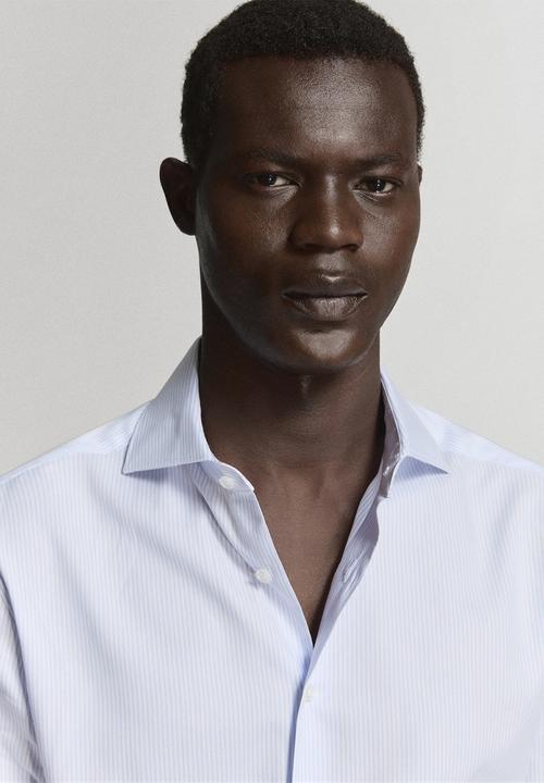 MANGO - Shirt Cadaques - Sky-Blue