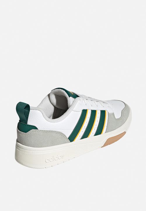 adidas Originals - Courtwave - core white/collegiate green/crew yellow