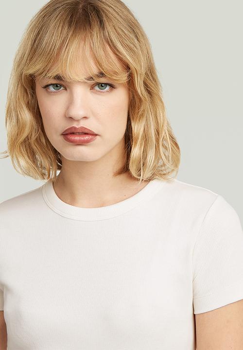 G-STAR - Slim rib t wmn - milk