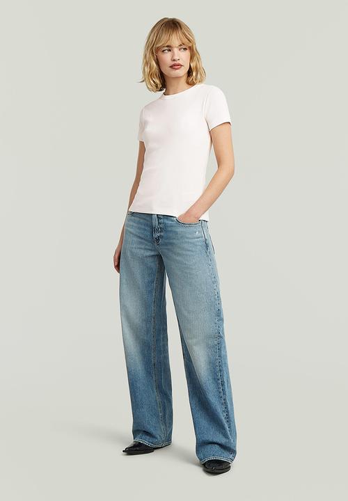 G-STAR - Slim rib t wmn - milk
