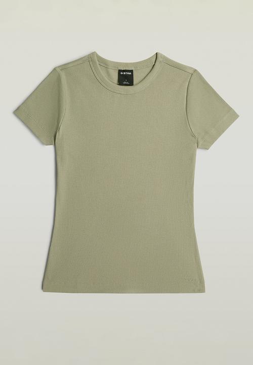 G-STAR - Slim rib t wmn - lt orphus