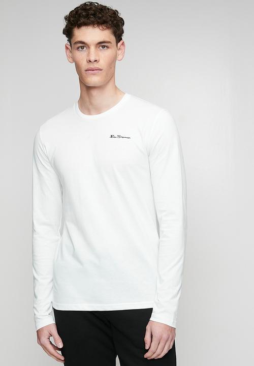 Ben Sherman - Essential Crew Neck Long sleeve T-shirt - White