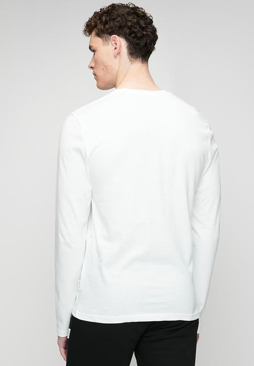 Ben Sherman - Essential Crew Neck Long sleeve T-shirt - White