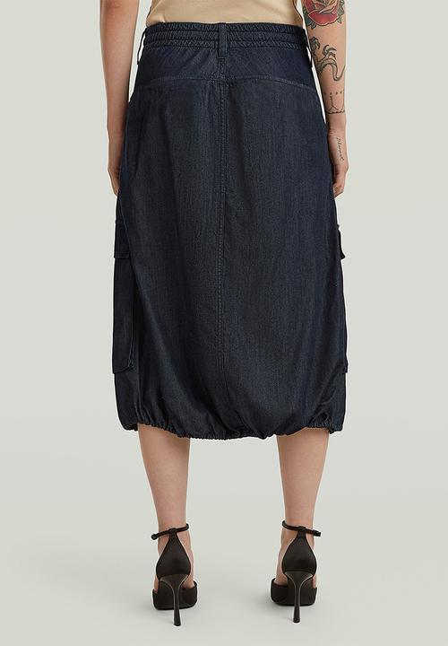 G-STAR - Parachute midi skirt wmn - rinsed