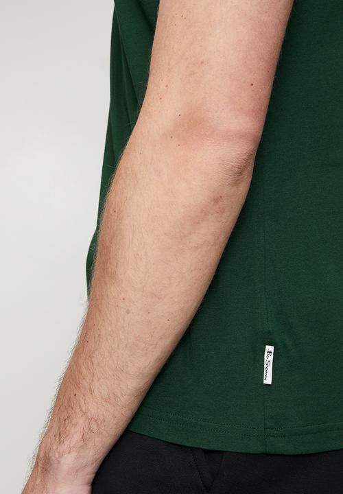 Ben Sherman - Essential Tar Print Crew T-shirt - College Green