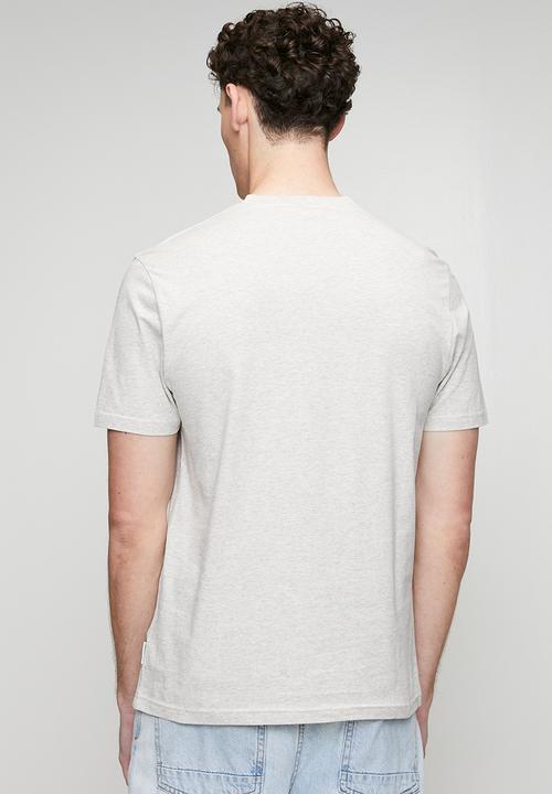Ben Sherman - Essential Tar Print Crew T-shirt - Lt Spot Melange